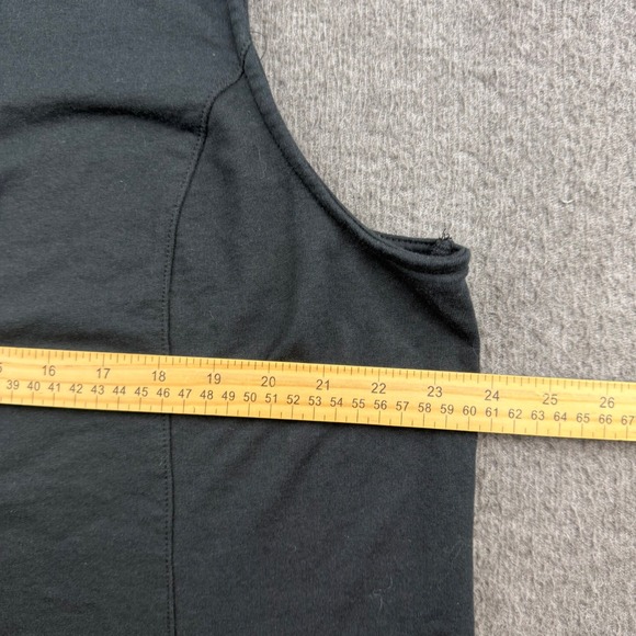 Quacker Factory Womens XL Black Zip Front Sweatshirt Vest Mock Neck Rhinestone - Picture 4 of 6